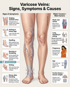 Navveda Turmeric Varicose Vein Patches | Natural Herbal Therapy for Swelling, Fatigue & Vein Health