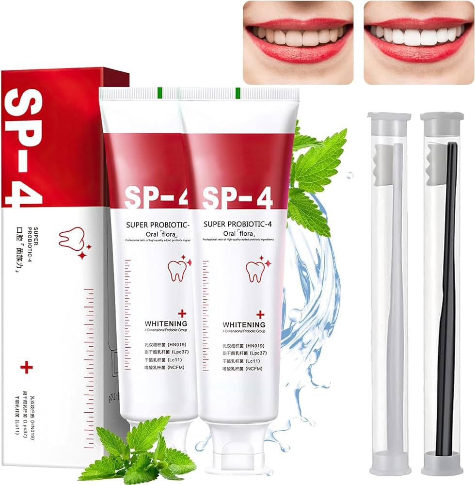 SP-4 probiotic Natural whitening toothpaste (BUY 1 GET 1 FREE)