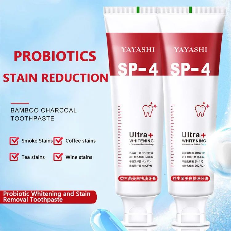 SP-4 probiotic Natural whitening toothpaste (BUY 1 GET 1 FREE)