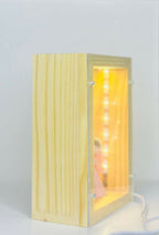 3D Romantic Couple Figurine Shadow Box with LED Lights and photoframe