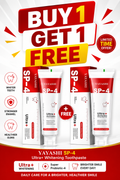 SP-4 probiotic Natural whitening toothpaste (BUY 1 GET 1 FREE)